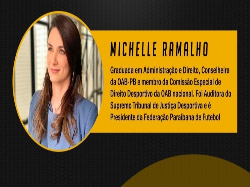 Michelle Ramalho fará palestra no evento virtual FutForum